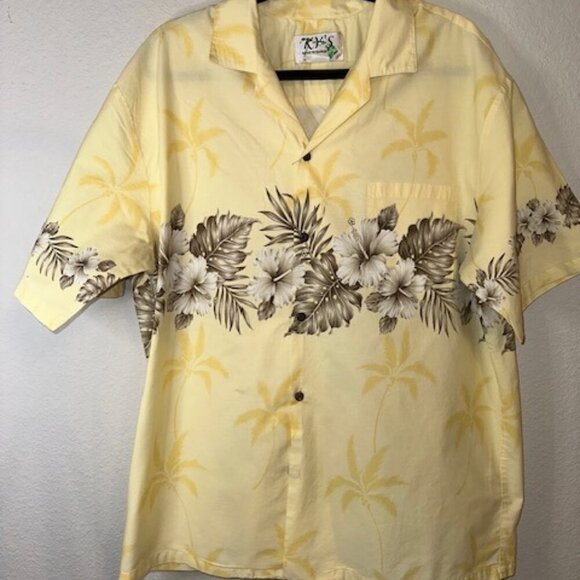 KY 's Hawaiian Shirt Other - Hibiscus Row Hawaiian Shirt for Men